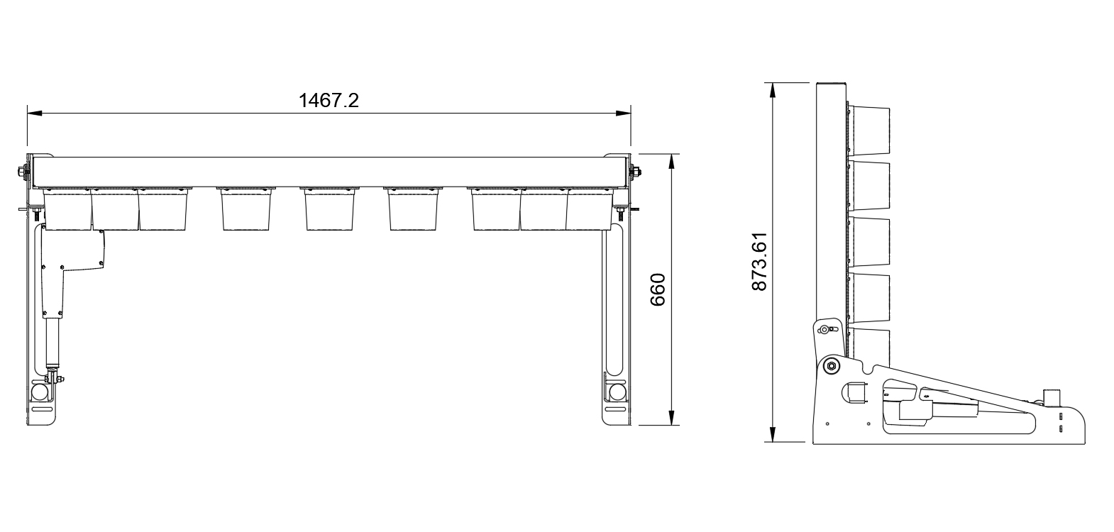 Large amber high output LED lamps